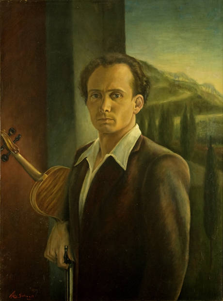Autoritratto col violino, 1939. Foto Serena Del Soldato.