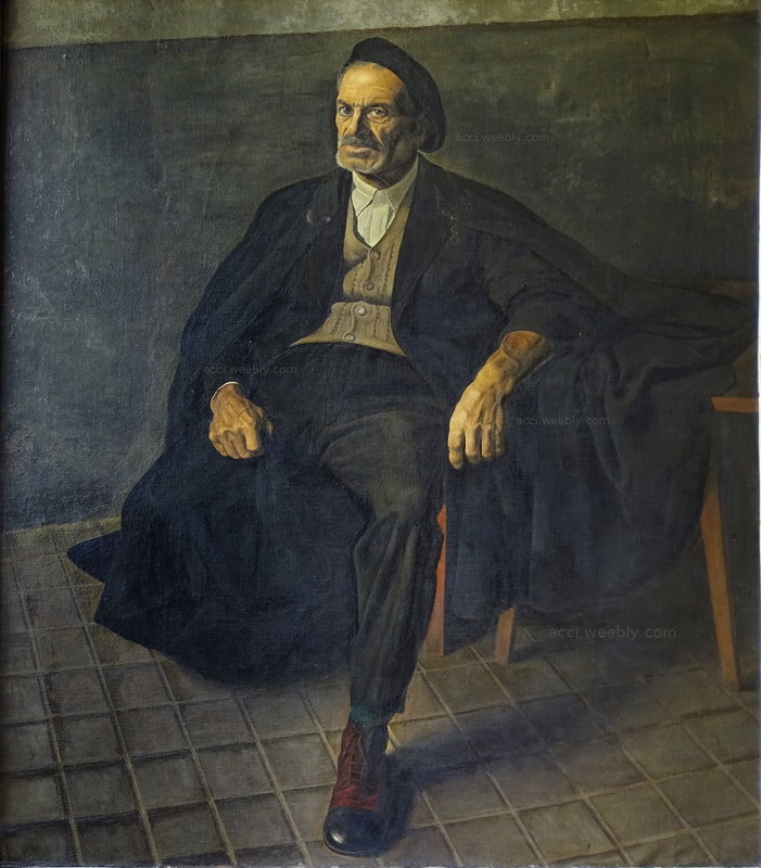 Giovanni Acci, Ritratto del padre, 1947, olio su tela, 114x101 cm, Collezione Paolo Acci