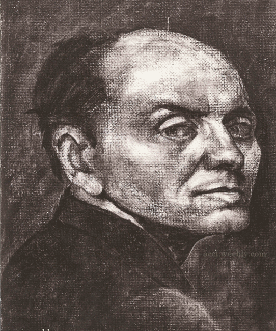 Autoritratto - Giovanni Acci -  dal disegno al dipinto