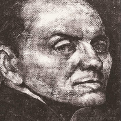 Autoritratto monocromo, Giovanni Acci - dal disegno al dipinto